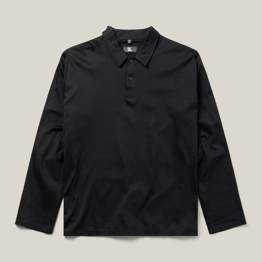 Men's Everyday Adaptive Polo by Joe & Bella | Adaptive Shirts for Men#Black