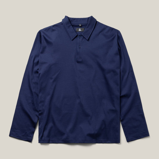 Men's Everyday Adaptive Polo by Joe & Bella | Rotator Cuff Clothing After Surgery#Dark Navy