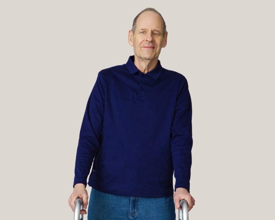 Men's Everyday Adaptive Polo by Joe & Bella | Convenient Open-Side Design