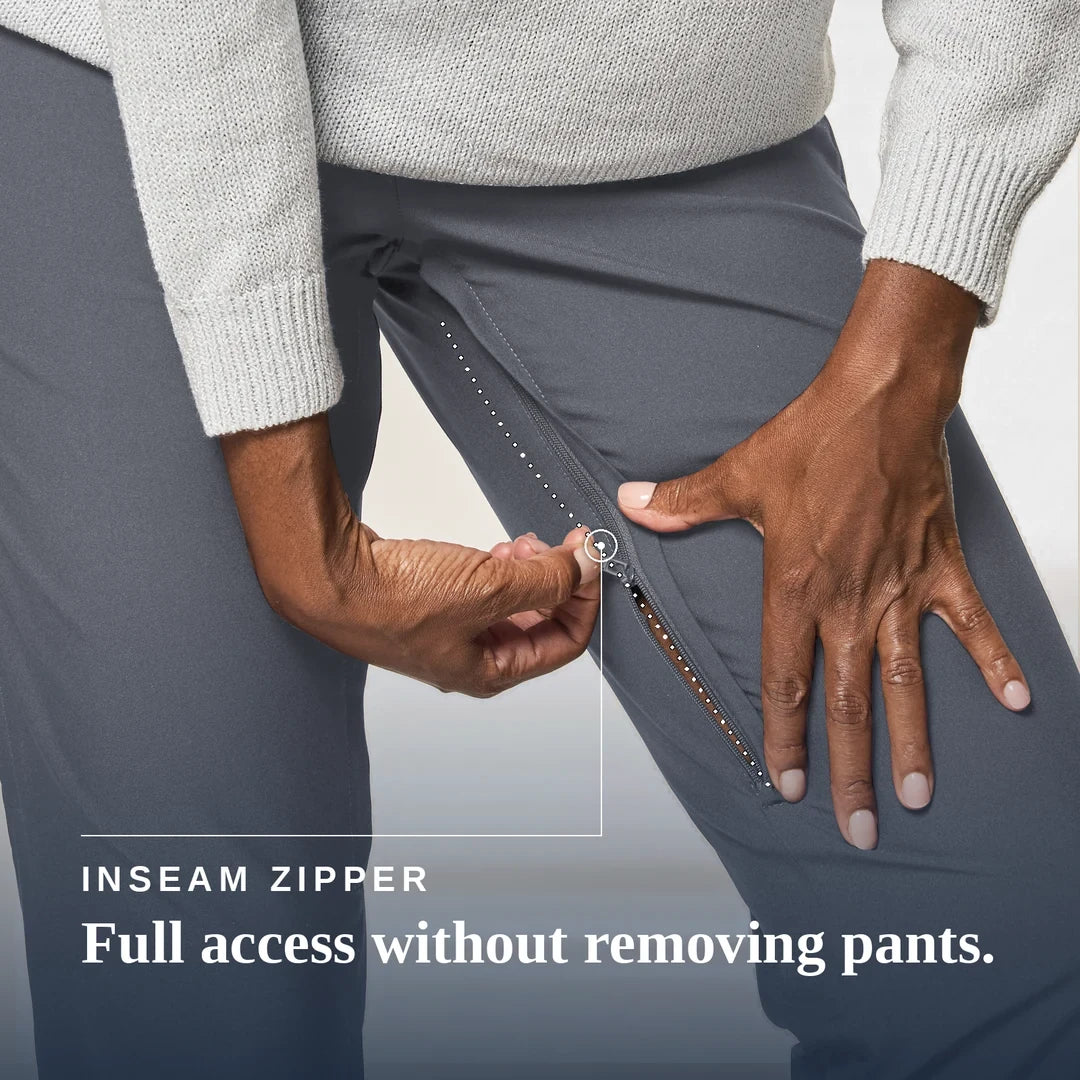 Joe & Bella Grey / XS CareZips® Women's Adaptive Pants #Grey