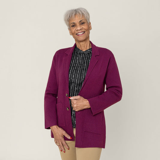 Joe & Bella Berry / XS Signature Magnetic Cardigan for Women#Berry