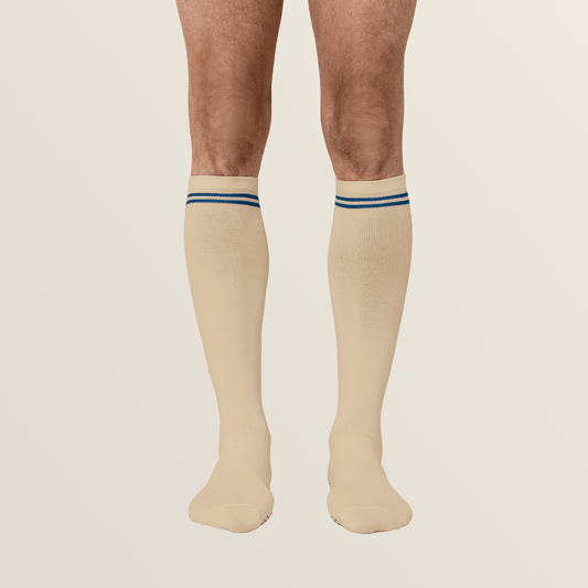 Joe & Bella Big-Grip No-Slip Compression Socks: 3-Pack#Beige