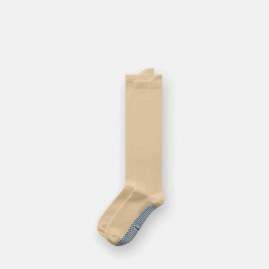 Joe & Bella Big-Grip No-Slip Compression Socks: 3-Pack #Beige