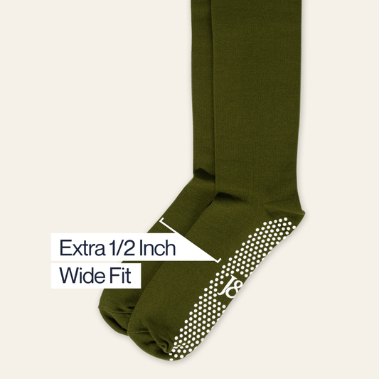 Joe & Bella Big-Grip No-Slip Compression Socks: 3-Pack#Green