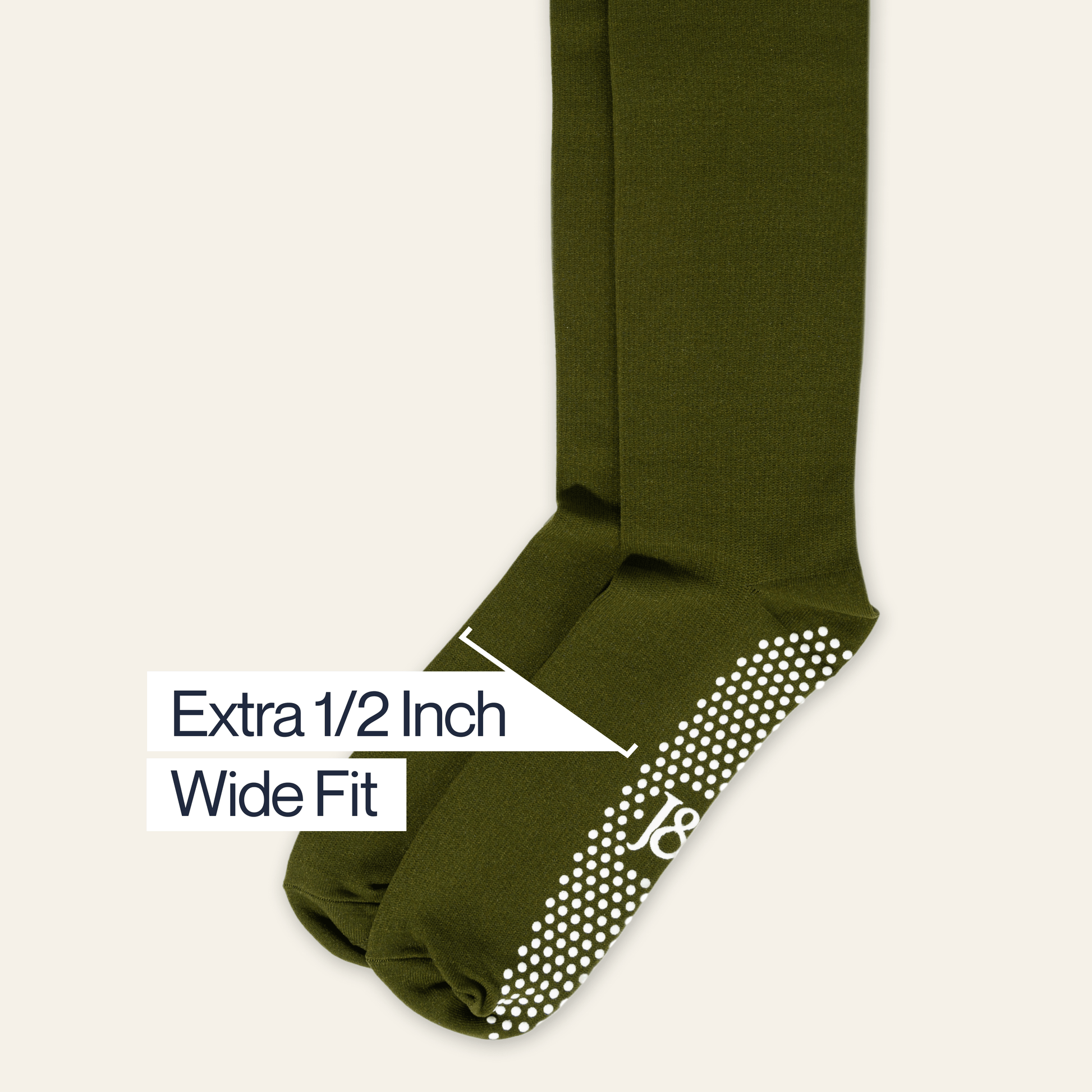 ["Joe & Bella Big-Grip No-Slip Compression Socks: 3-Pack", "Green"]