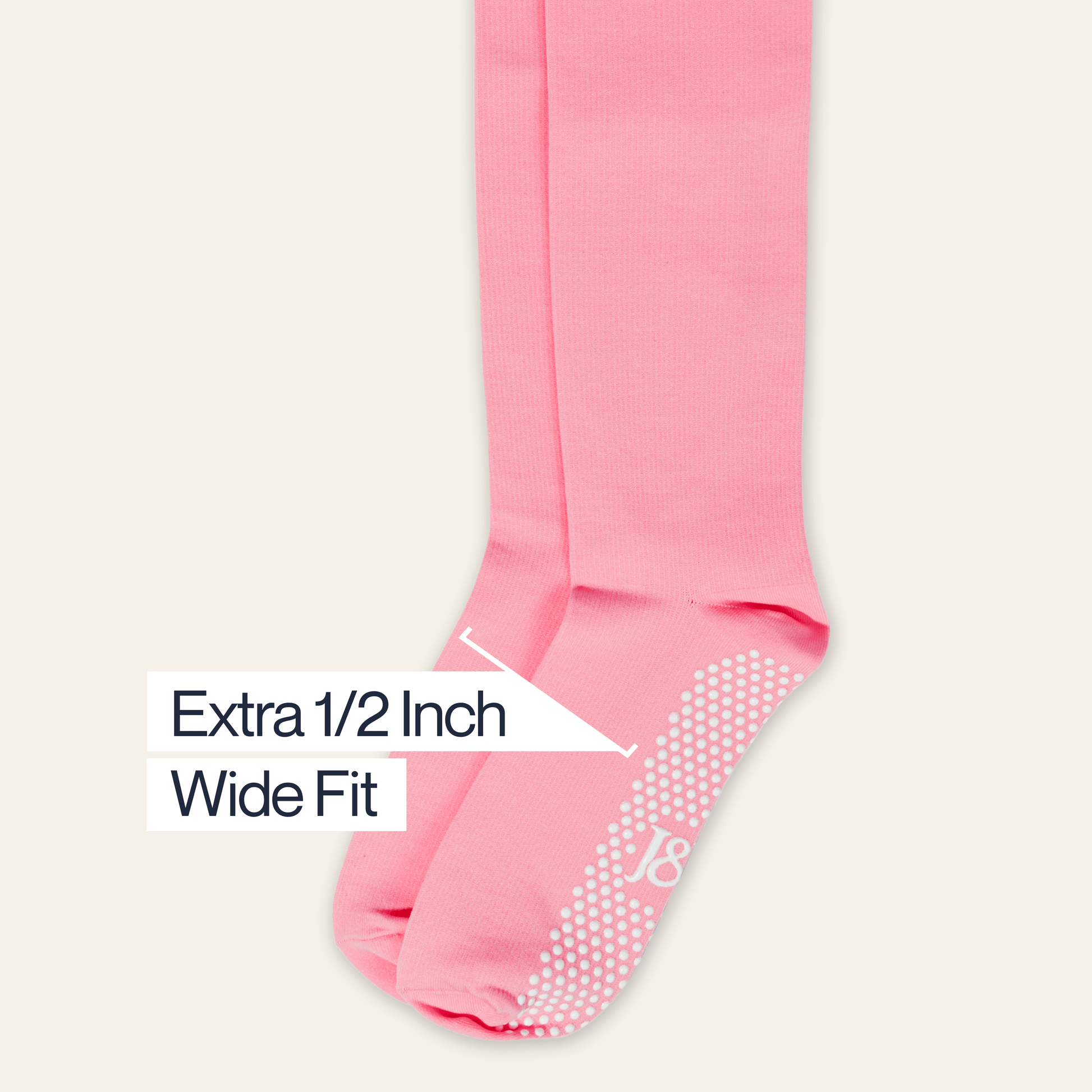["Joe & Bella Big-Grip No-Slip Compression Socks: 3-Pack", "Pink"]