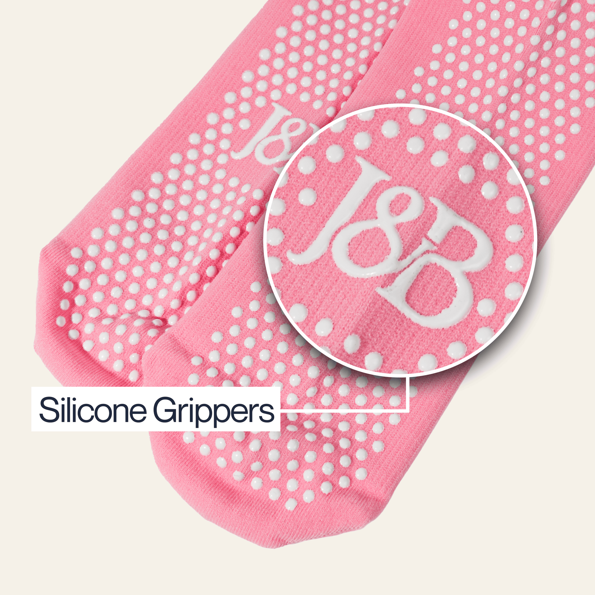 ["Joe & Bella Big-Grip No-Slip Compression Socks: 3-Pack", "Pink"]