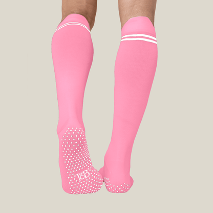 Joe & Bella Big-Grip No-Slip Compression Socks: 3-Pack#Pink