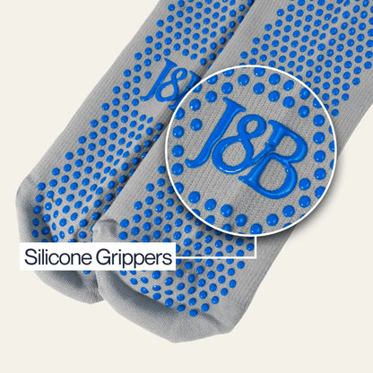 Joe & Bella Big-Grip No-Slip Compression Socks: 3-Pack #Grey