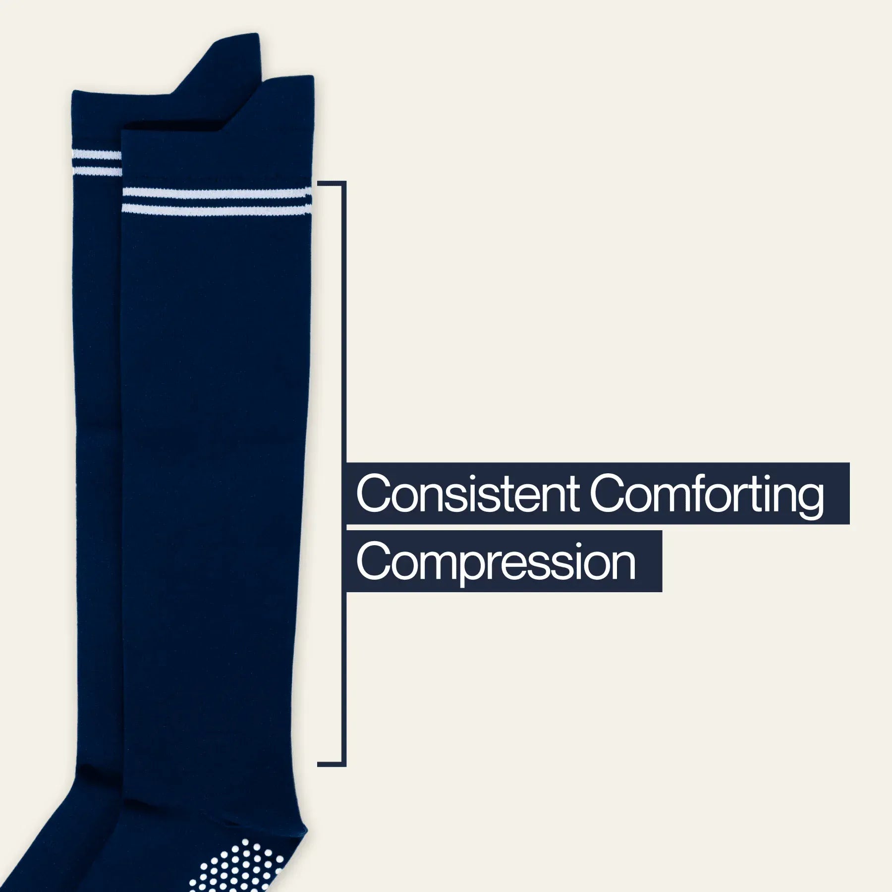 ["Joe & Bella Big-Grip No-Slip Compression Socks: 3-Pack ", "Dark Navy"]