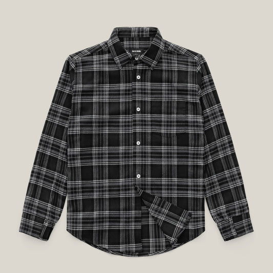 Joe & Bella S Everyday Magnetic Flannel for Men#Black Plaid