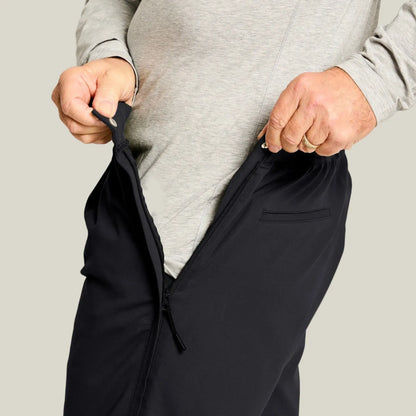 Joe & Bella Black / S Everyday Side-Zip Pants for Men #Black