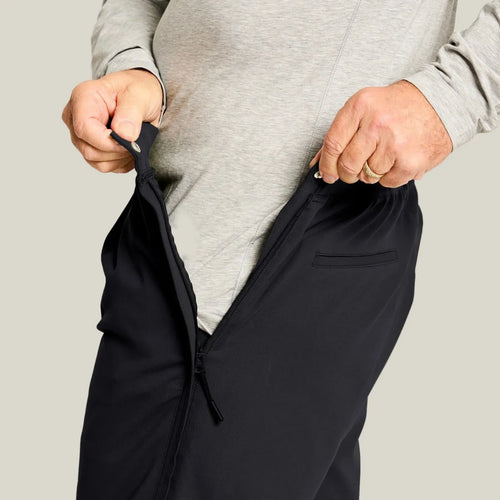 Joe & Bella Black / S Everyday Side-Zip Pants for Men #Black