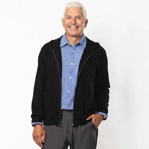 Joe & Bella HoodEase™: The Magnetic-Zip-Up Hoodie  #Black