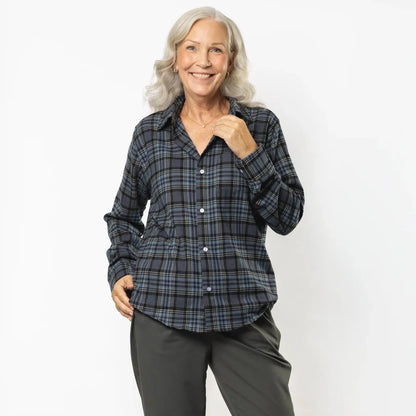 Joe & Bella Everyday Magnetic Flannel for Men #Blue Plaid
