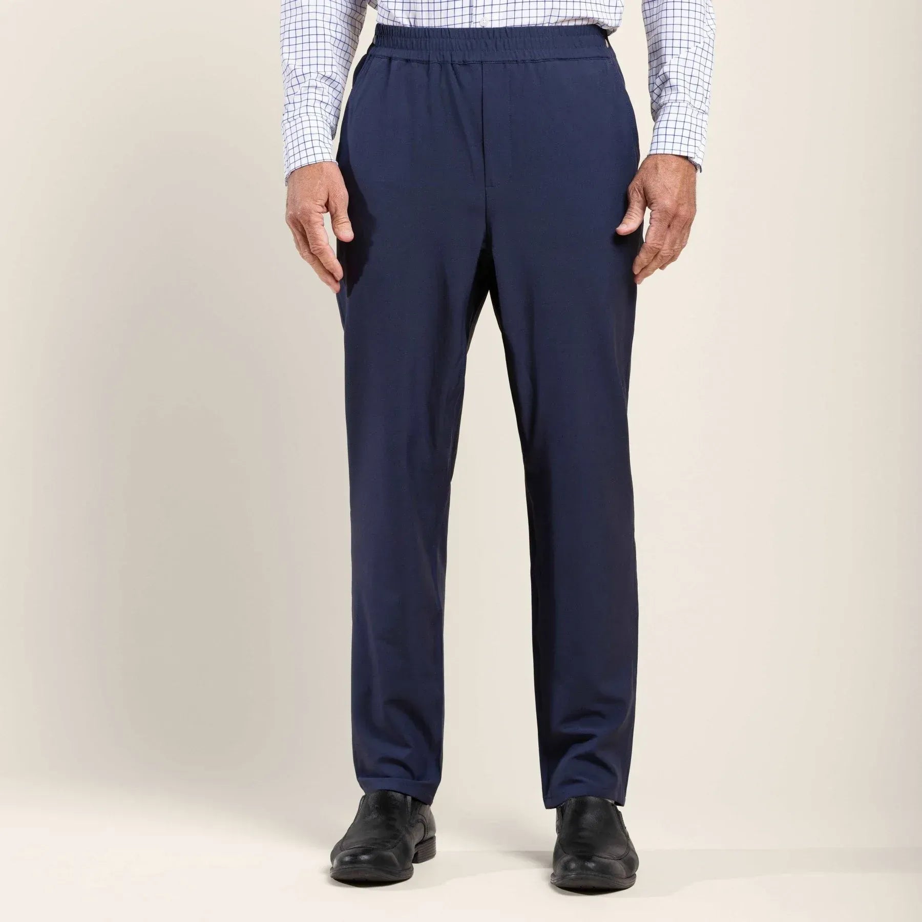 ["Joe & Bella CareZips® Men's Adaptive Pants ", "Dark Navy"]