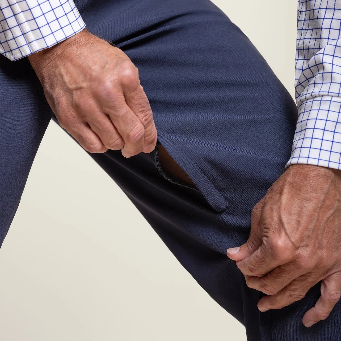 Joe & Bella Dark Navy / S CareZips® Men's Adaptive Pants #Dark Navy