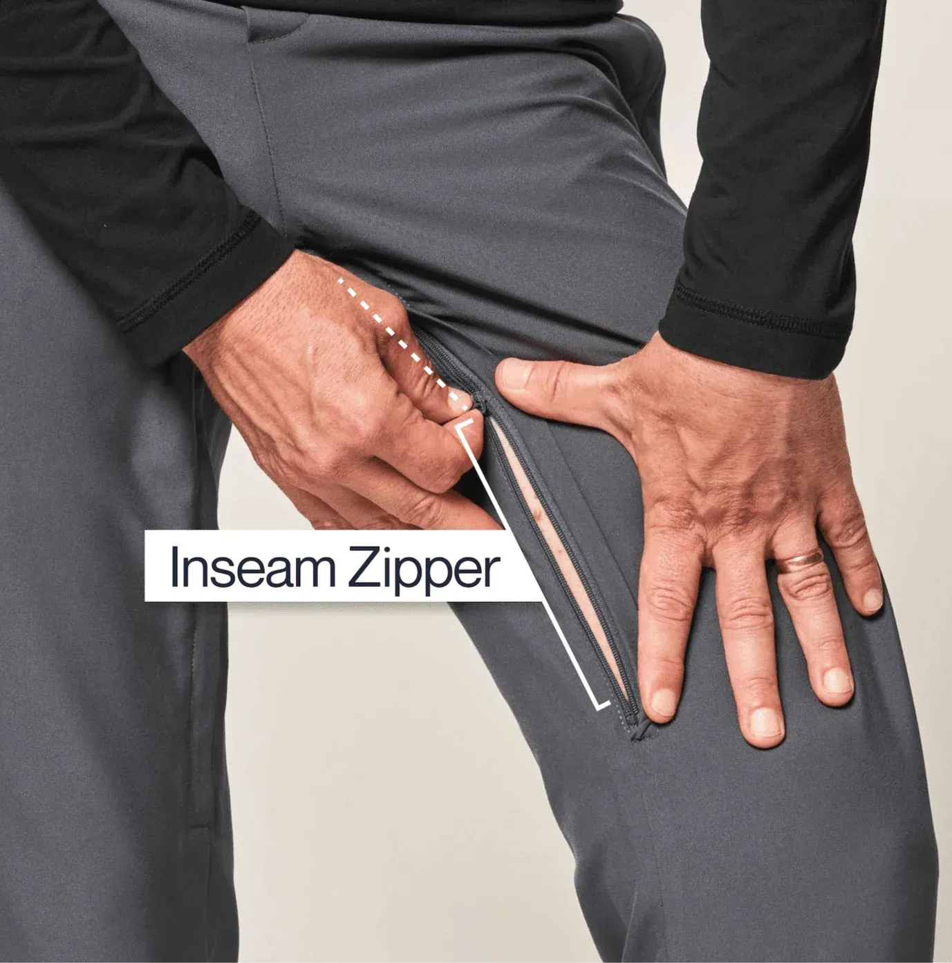 ["Joe & Bella CareZips® Men's Access Pants ", "Slate Grey"]