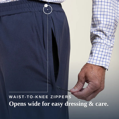 Joe & Bella CareZips® Men's Access Pants #Dark Navy