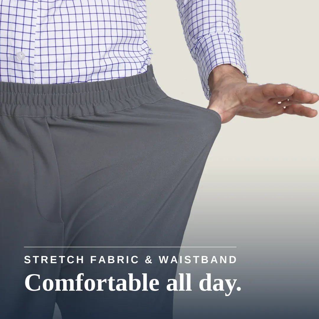 ["Joe & Bella Slate Grey / S CareZips® Men's Adaptive Pants ", "Slate Grey"]