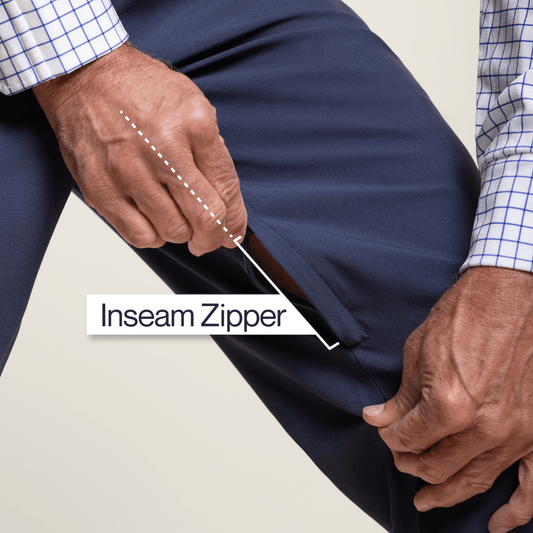 Joe & Bella CareZips® Men's Adaptive Pants#Dark Navy