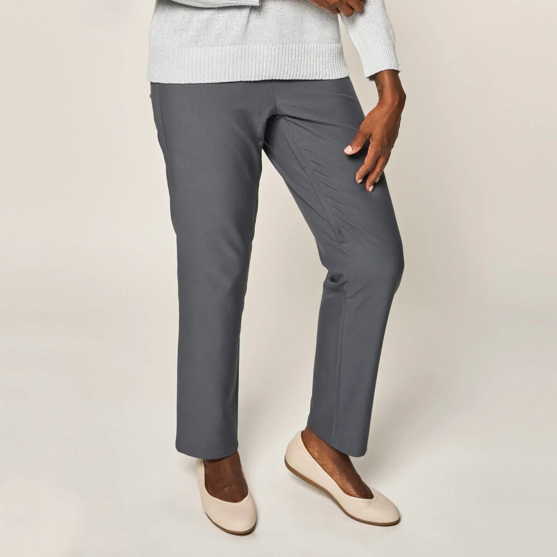 ["Joe & Bella CareZips® Women's Adaptive Pants ", "Grey"]