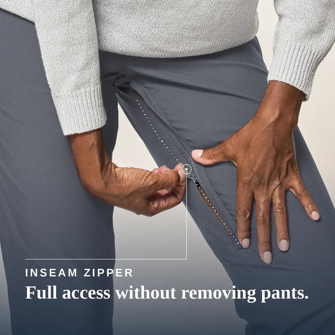 Joe & Bella Grey / XS CareZips® Women's Adaptive Pants #Grey