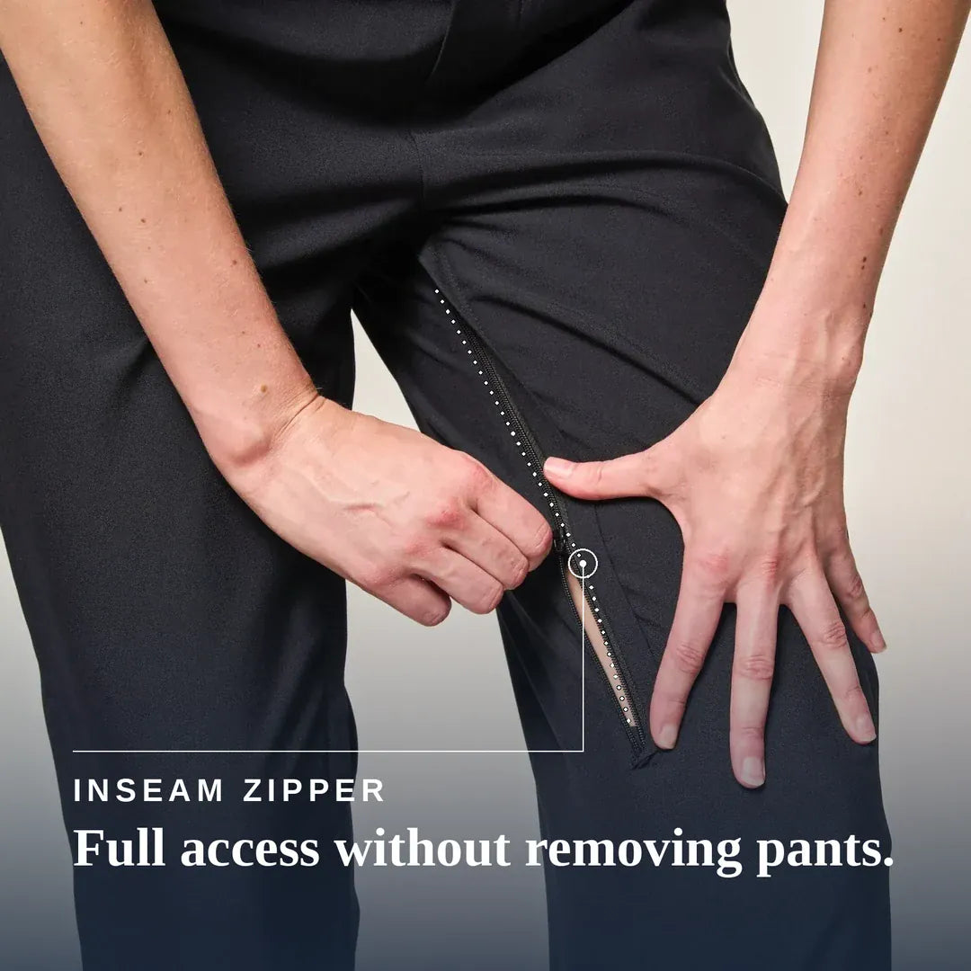 ["Joe & Bella Black / XS CareZips® Women's Adaptive Pants ", "Black"]