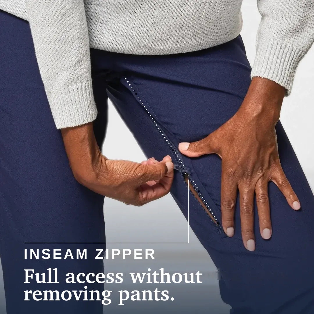 ["Joe & Bella CareZips® Women's Access Pants ", "Navy"]