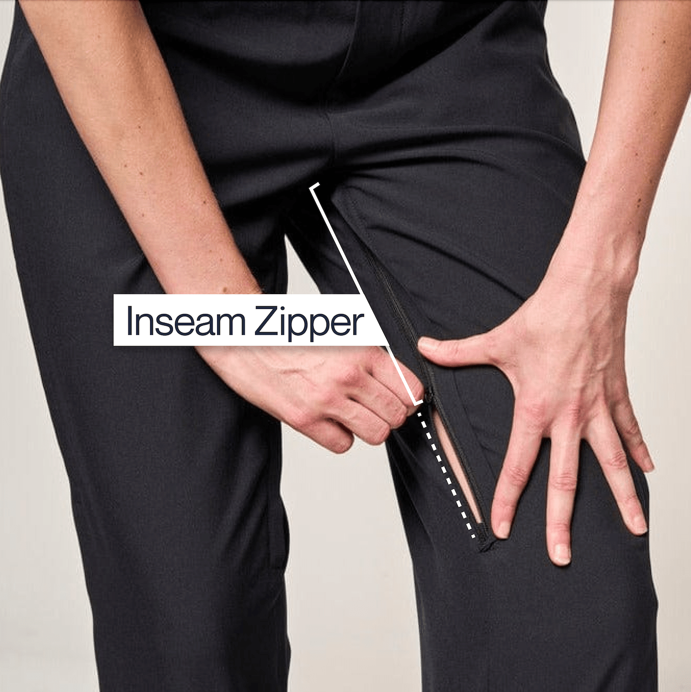 ["Joe & Bella Black / XS CareZips® Women's Adaptive Pants", "Black"]