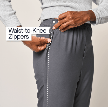 Joe & Bella Grey / XS CareZips® Women's Adaptive Pants#Grey