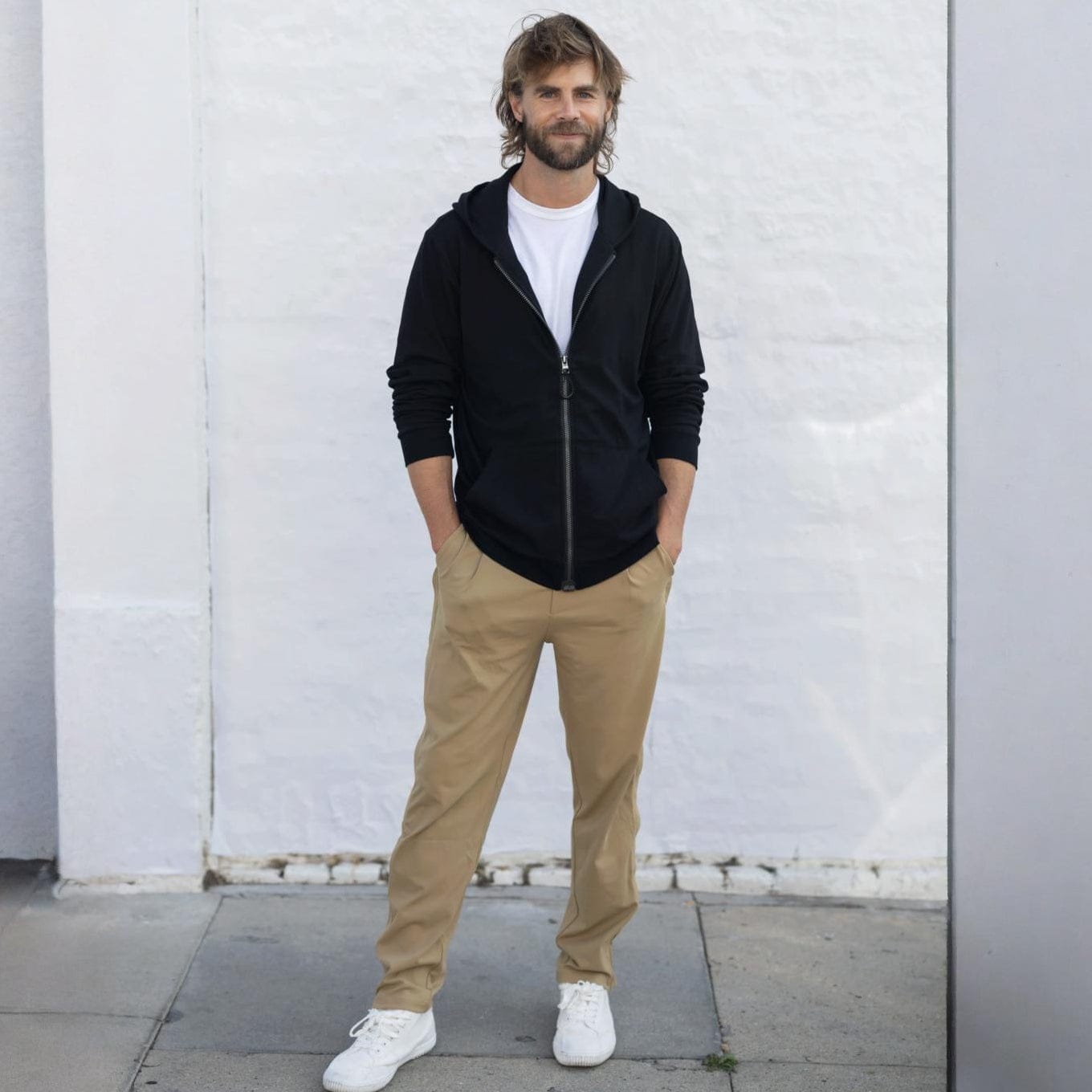 ["Joe & Bella Everyday Side-Zip Pants for Men", "Dark Khaki"]