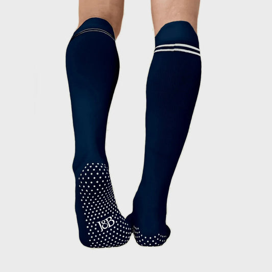 Joe & Bella Big-Grip No-Slip Compression Socks: 3-Pack #Dark Navy