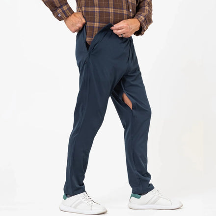 Joe & Bella CareZips® Men's Access Pants #Dark Navy
