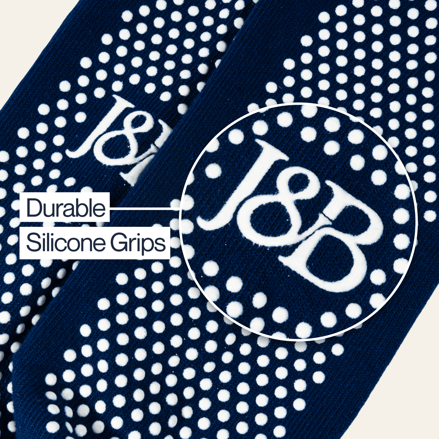 Joe & Bella Black / REG Everyday Gripper Socks 3-Pack#Dark Navy
