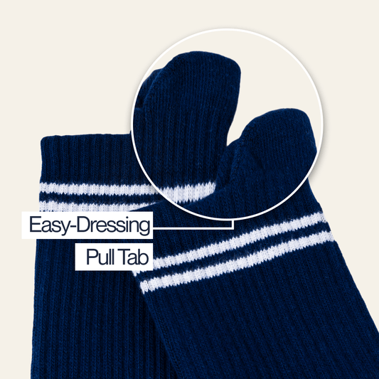 Joe & Bella Black / REG Everyday Gripper Socks 3-Pack#Dark Navy