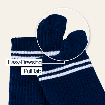 Joe & Bella Black / REG Everyday Gripper Socks 3-Pack#Dark Navy