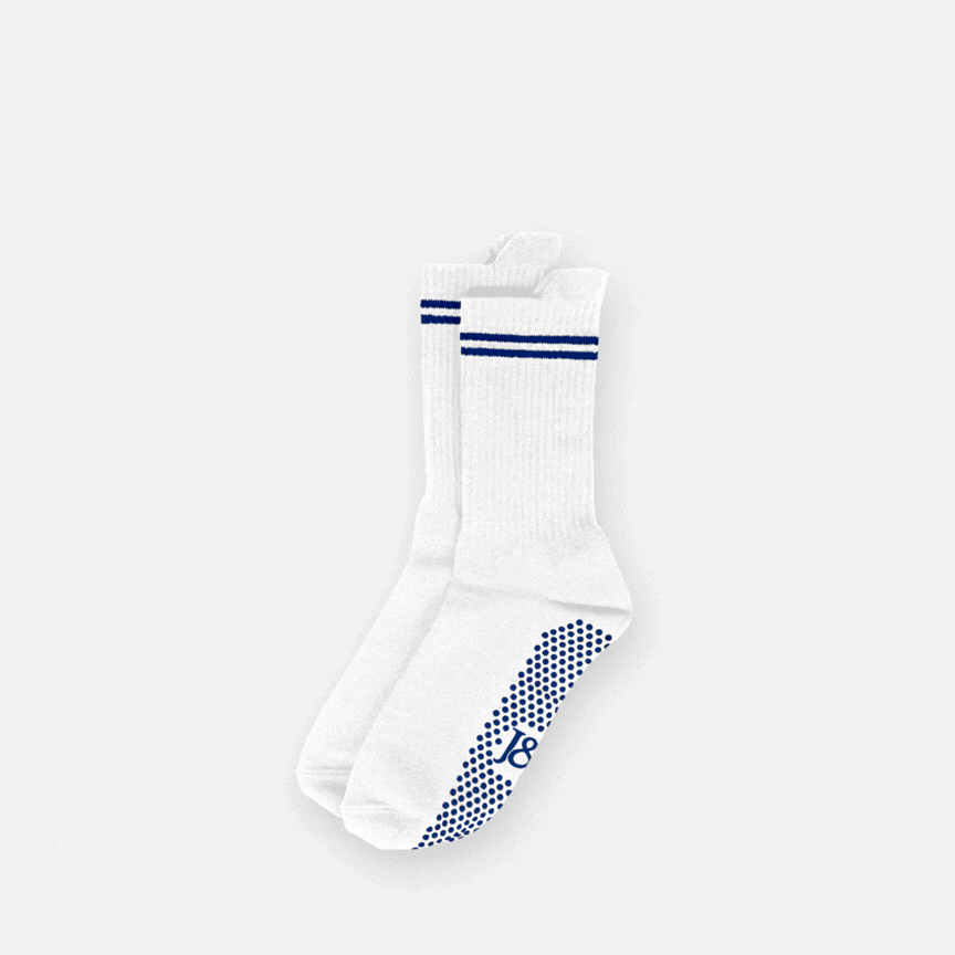 Joe & Bella Everyday Gripper Socks 3-Pack #White