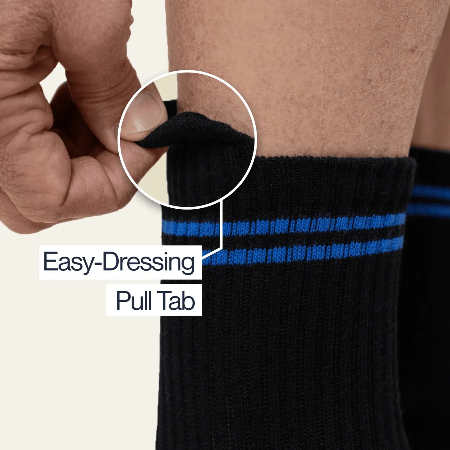 Joe & Bella Everyday Gripper Socks 3-Pack #Black