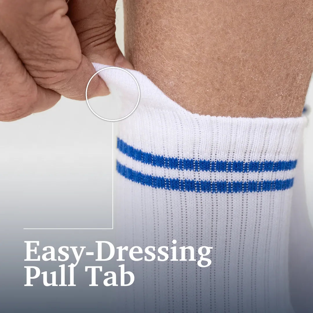 ["Joe & Bella Everyday Gripper Socks 3-Pack ", "White"]