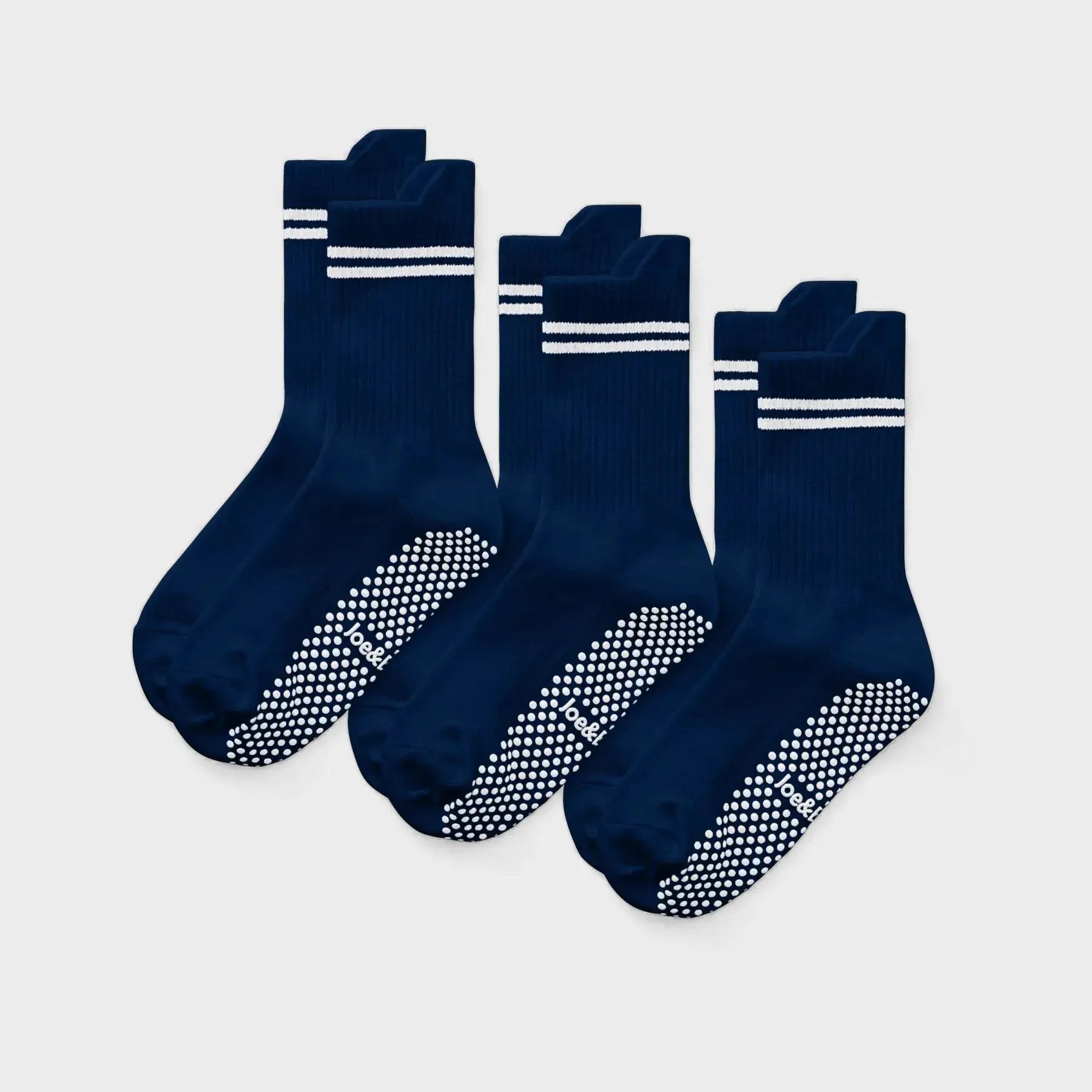 ["Joe & Bella Dark Navy / REG Everyday Gripper Socks 3-Pack ", "Dark Navy"]