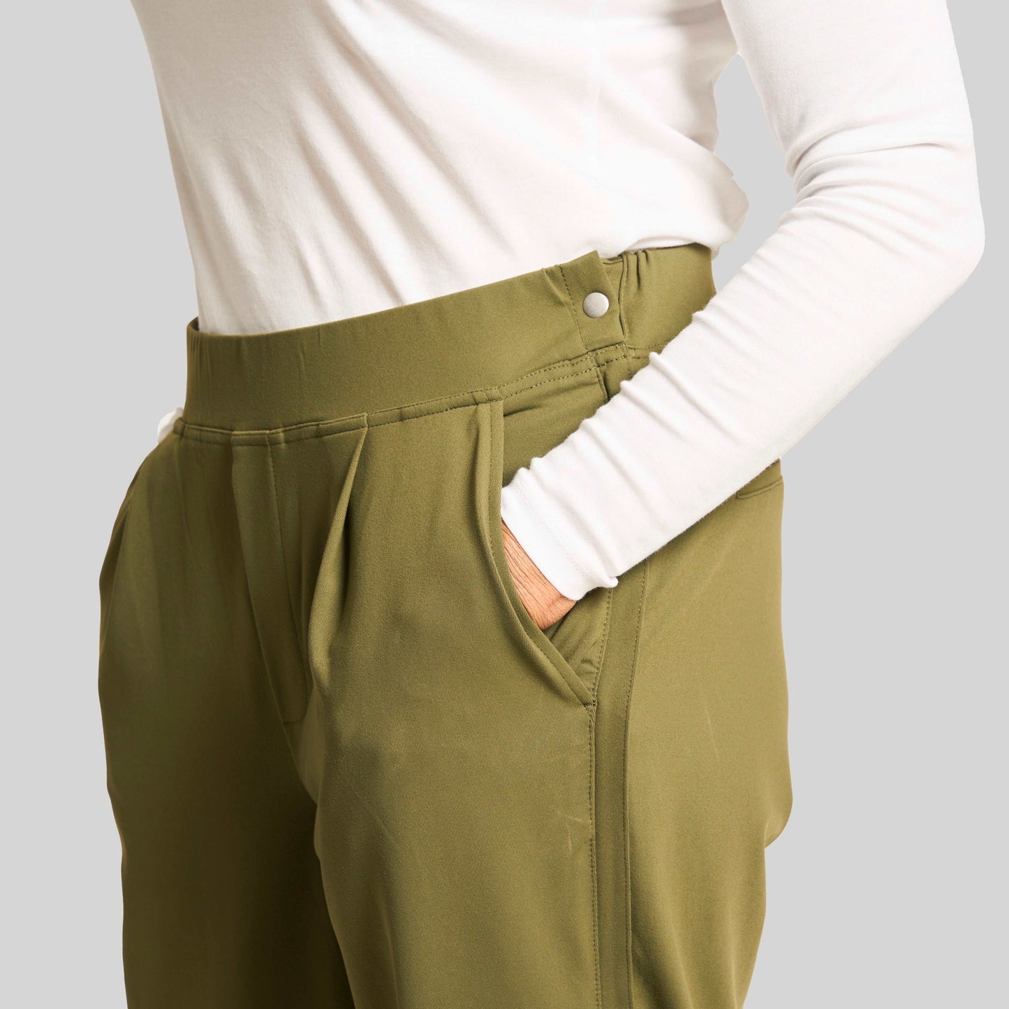 Joe & Bella Everyday Half-Zip Pant for Women#Olive