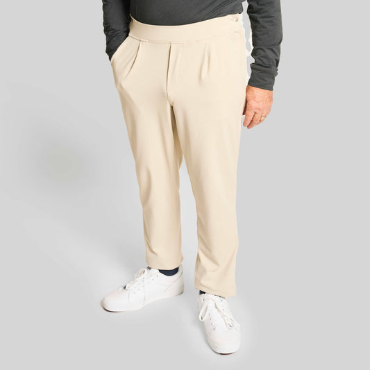 Joe & Bella Everyday Half-Zip Pants for Men#Khaki