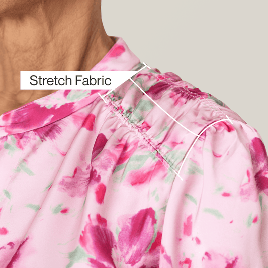 Joe & Bella Pink Floral / XS Everyday Magnetic Button Blouse for Women#Pink Floral