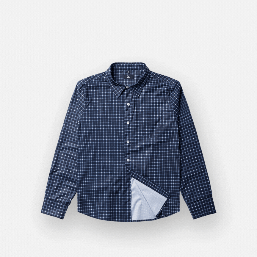["Joe & Bella Everyday Magnetic Button-Down for Men | Tailored-Fit ", "Navy "]