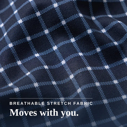 Tailored-Fit #Navy Check