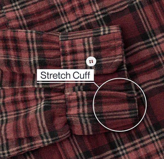 Joe & Bella  S Everyday Magnetic Flannel for Men#Red Plaid
