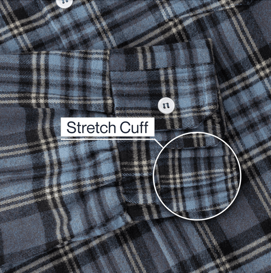 Joe & Bella S Everyday Magnetic Flannel for Men#Blue Plaid