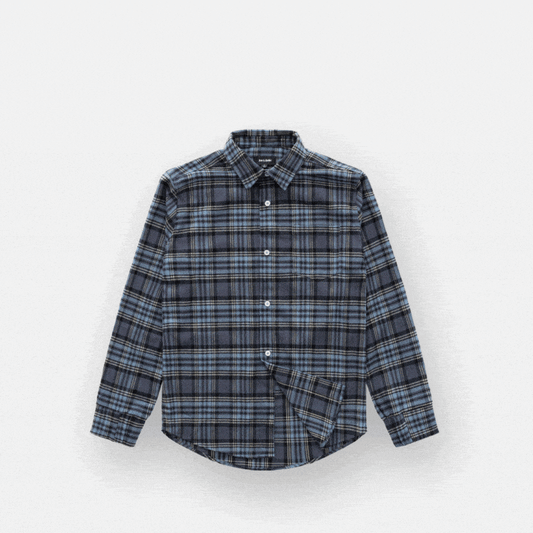 Joe & Bella S Everyday Magnetic Flannel for Men#Blue Plaid