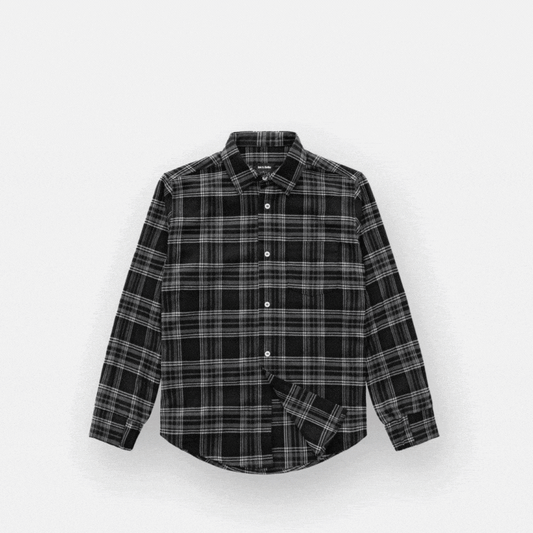 Joe & Bella S Everyday Magnetic Flannel for Men#Black Plaid